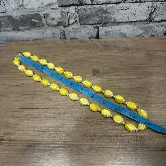 EUC Louise Carter Set Of Beaded Gemstone Necklaces In Box (Yellow & Turquoise) - Picture 7 of 15